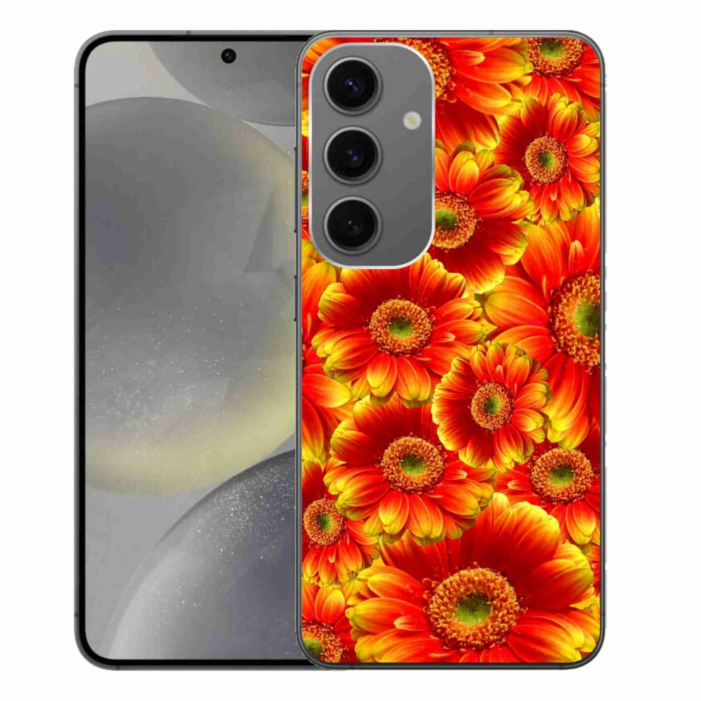 Gelový kryt mmCase na Samsung Galaxy S24+ - gerbera 1