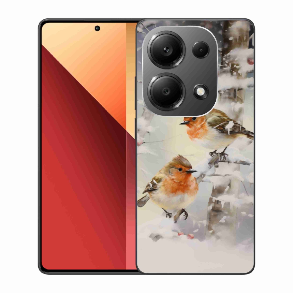 Gelový kryt mmCase na Xiaomi Redmi Note 13 Pro 4G/Poco M6 Pro - ptáčci v zimě