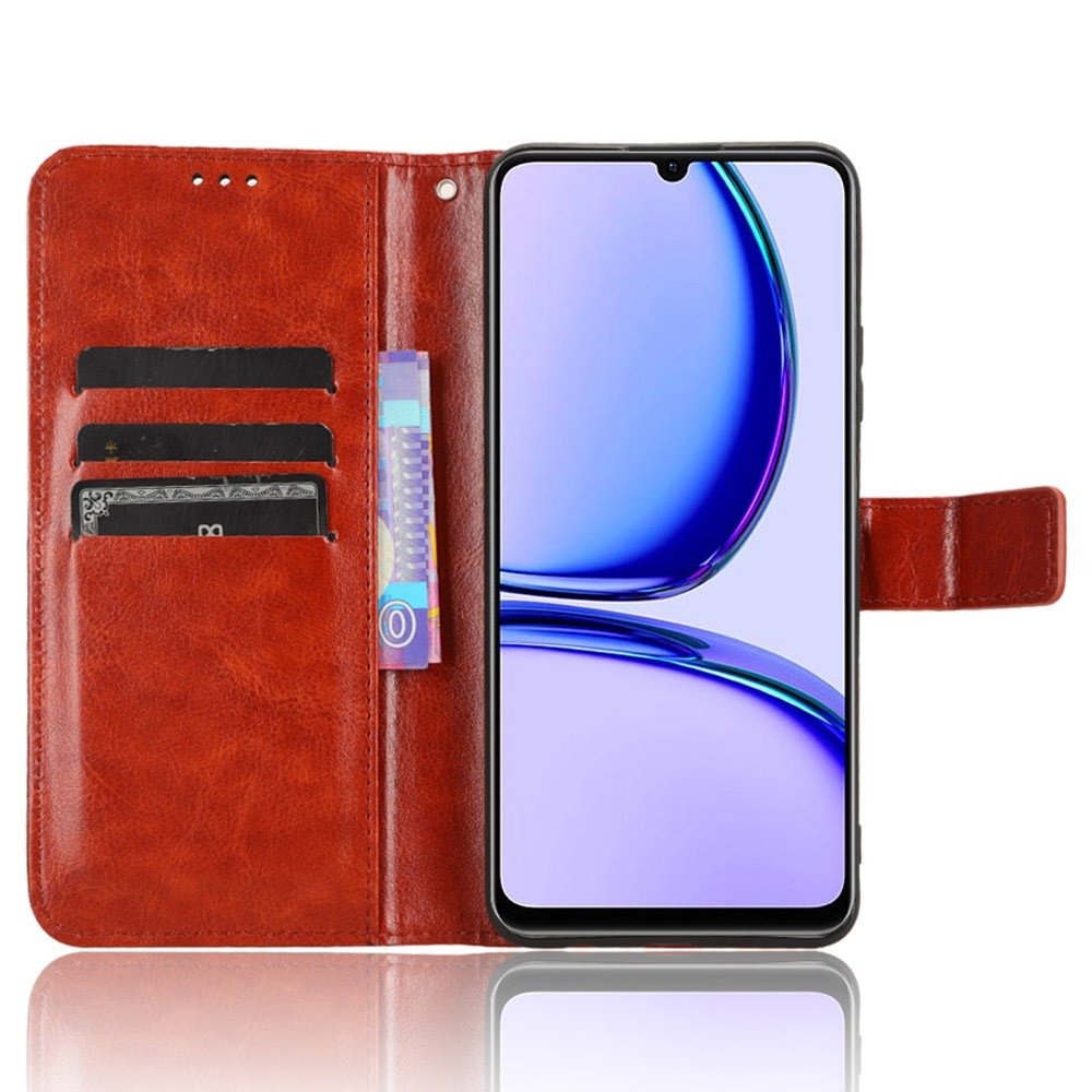 Crazy knížkové pouzdro na Realme Note 50 - hnědé