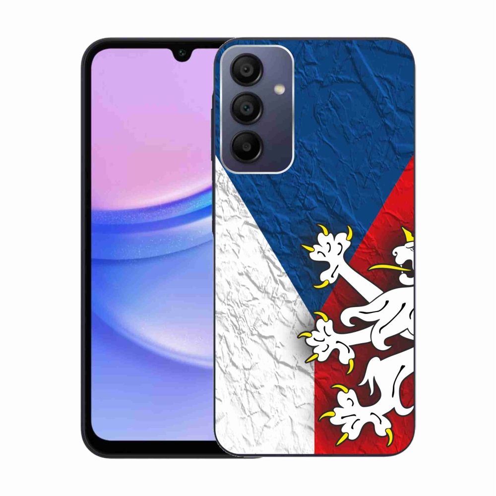 Gelový kryt mmCase na Samsung Galaxy A15 4G/5G - česká vlajka 1