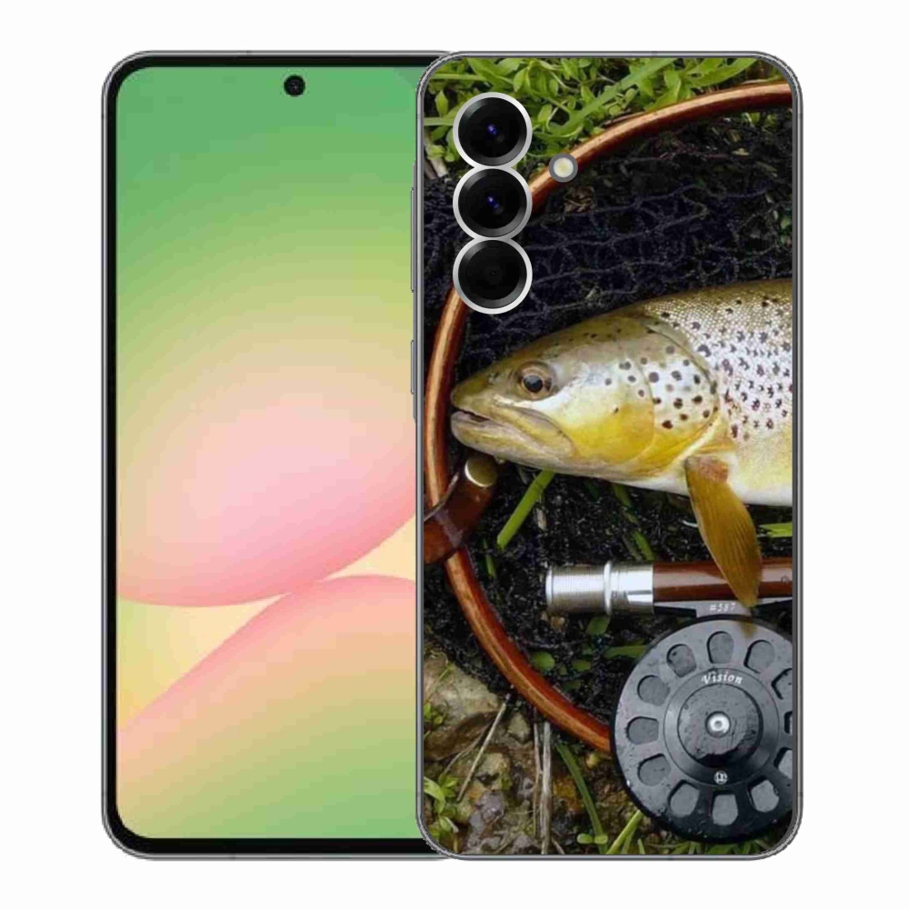 Gelový kryt mmCase na Samsung Galaxy A56 5G - pstruh 2