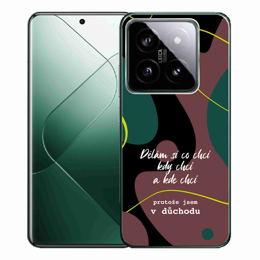 Gelový kryt mmCase na Xiaomi 14 Pro - vtipný text 10 černé pozadí