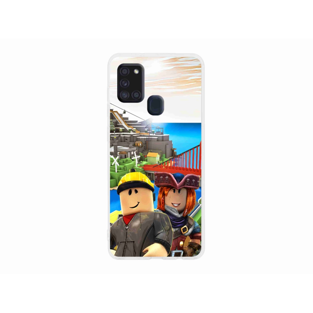 Gelový kryt mmCase na Samsung Galaxy A21s - roblox 1
