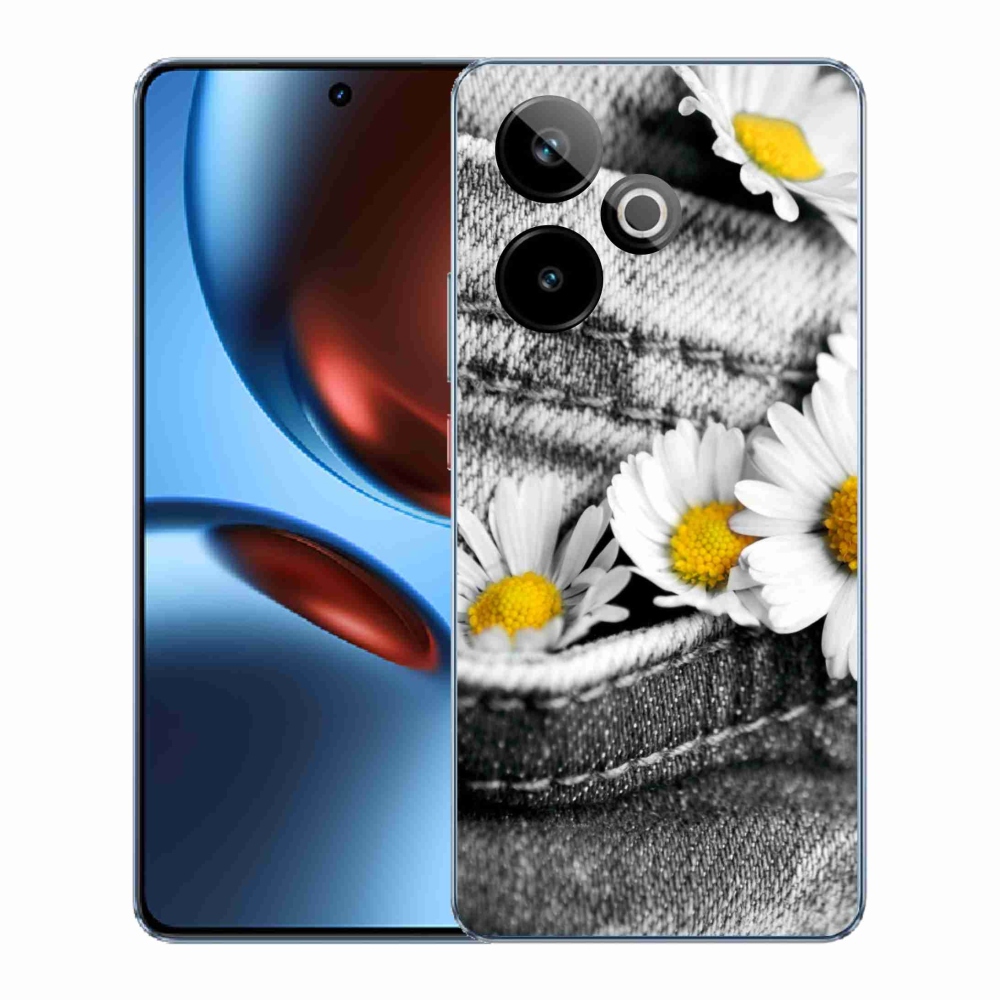 Gelový kryt mmCase na Realme GT 7 5G/GT 7T 5G - kopretiny