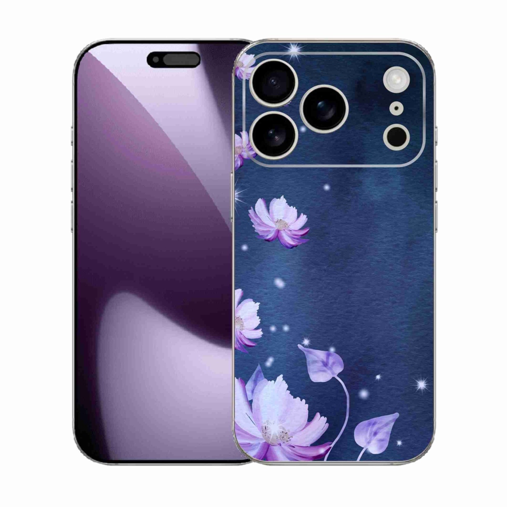 Gelový kryt mmCase na iPhone 17 Pro - padající květy