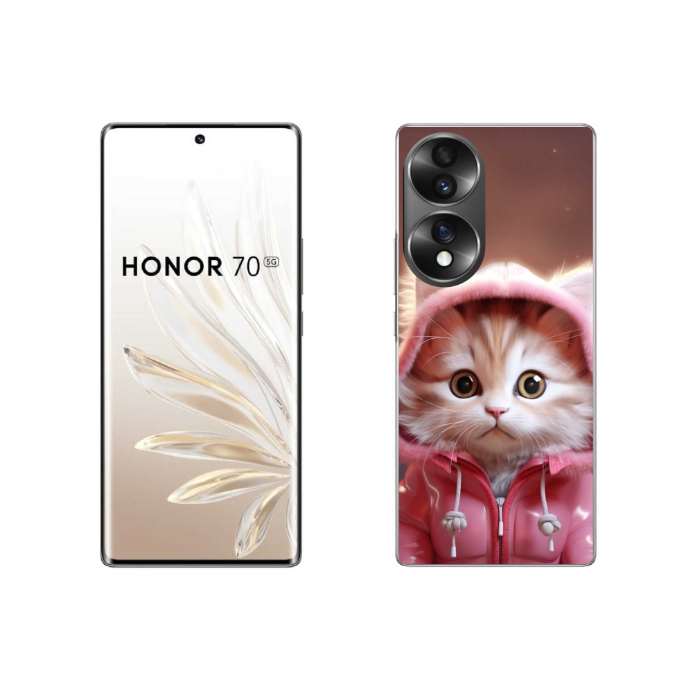 Gelový kryt mmCase na Honor 70 - roztomilé kotě 3