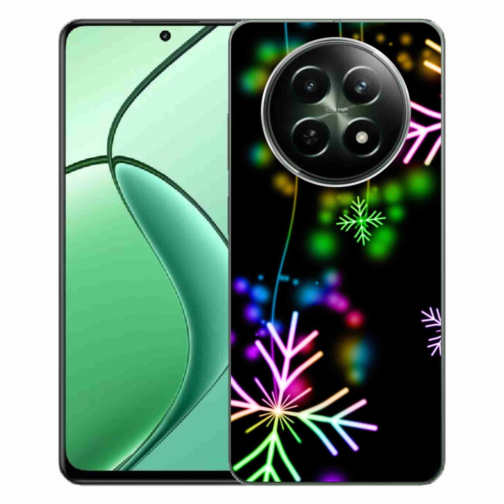 Gelový kryt mmCase na Realme 12 5G/12x 5G - barevné vločky