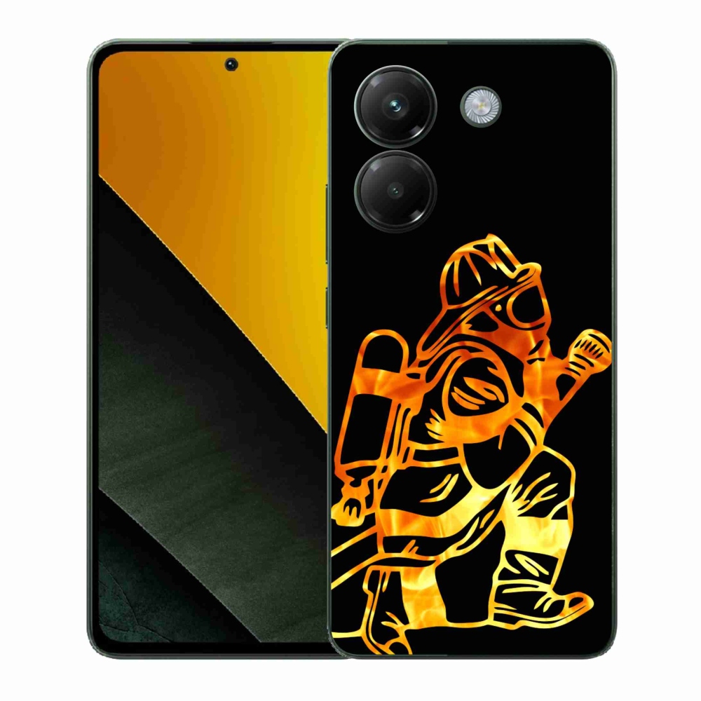Gelový kryt mmCase na Xiaomi Poco M7 Pro 5G - hasič 1
