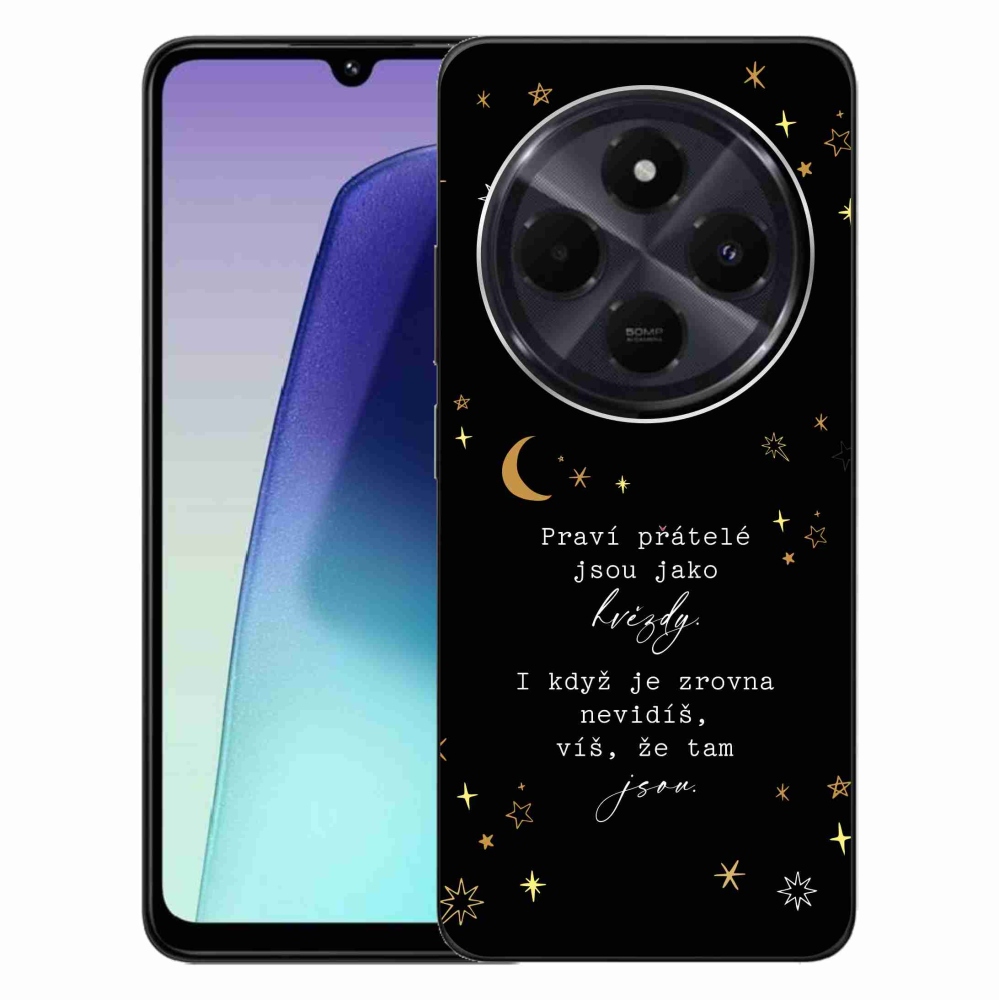 Gelový kryt mmCase na Xiaomi Redmi 14C/Poco C75 - citát 6 černé pozadí