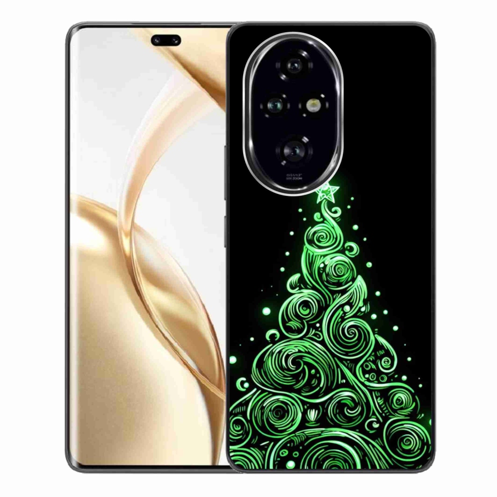 Gelový kryt mmCase na Honor 200 Pro 5G - neonový vánoční stromek 3