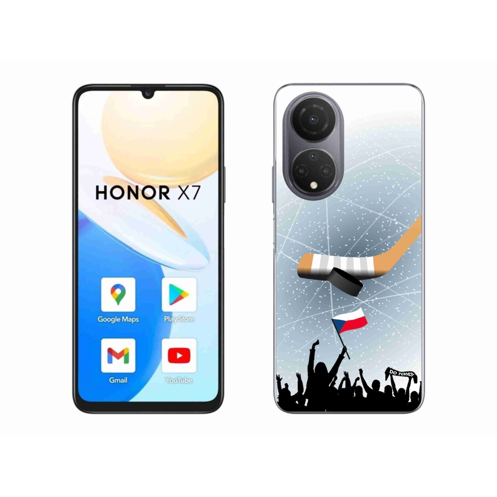 Gelový kryt mmCase na Honor X7 - fanoušci hokeje