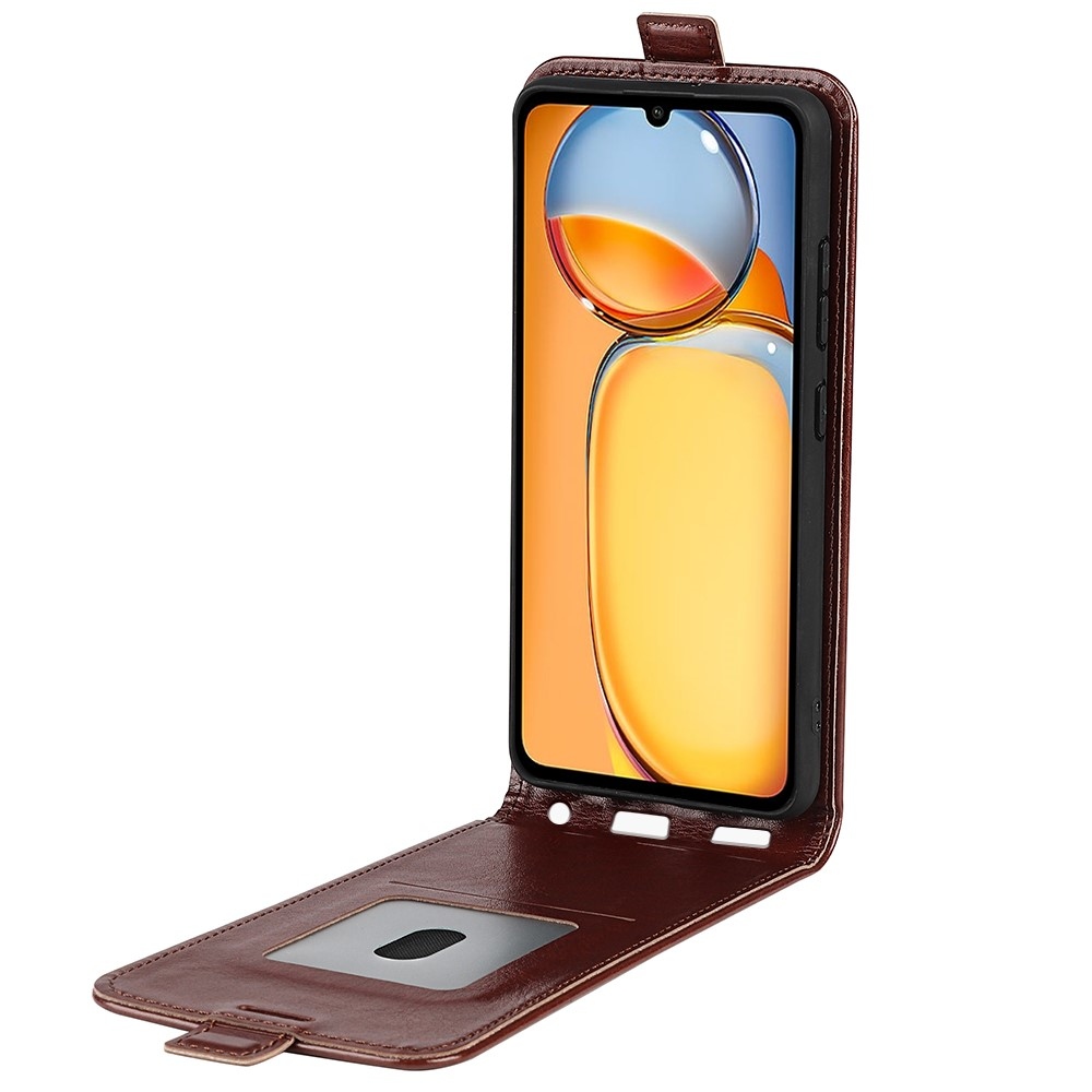 Vertical knížkové pouzdro na Xiaomi Poco C65/Redmi 13C - hnědé
