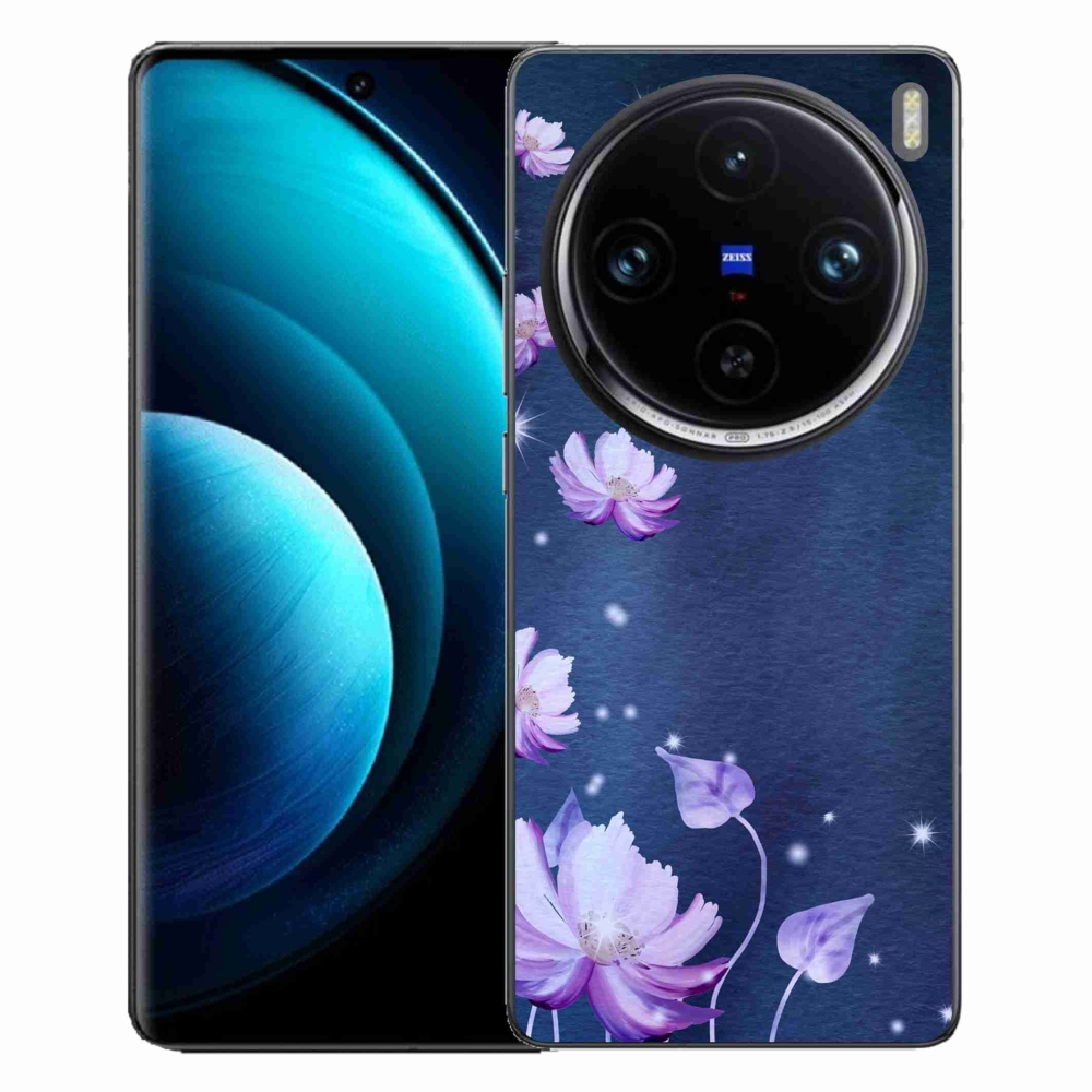 Gelový obal mmCase na Vivo X100 Pro 5G - padající květy