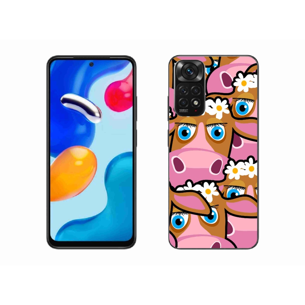 Gelový kryt mmCase na Xiaomi Redmi Note 11S 4G - kreslené kravičky