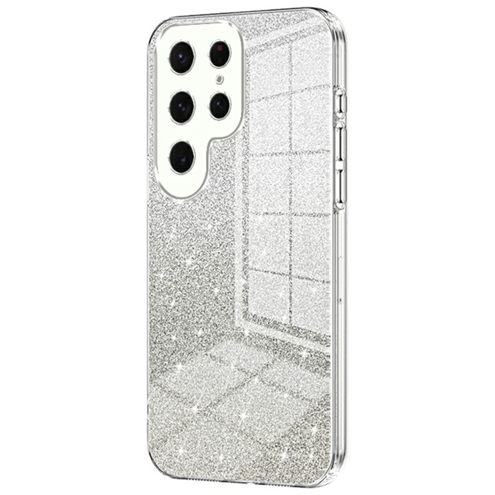 Cut gelový třpytivý obal na Samsung Galaxy S25 Ultra - průhledný