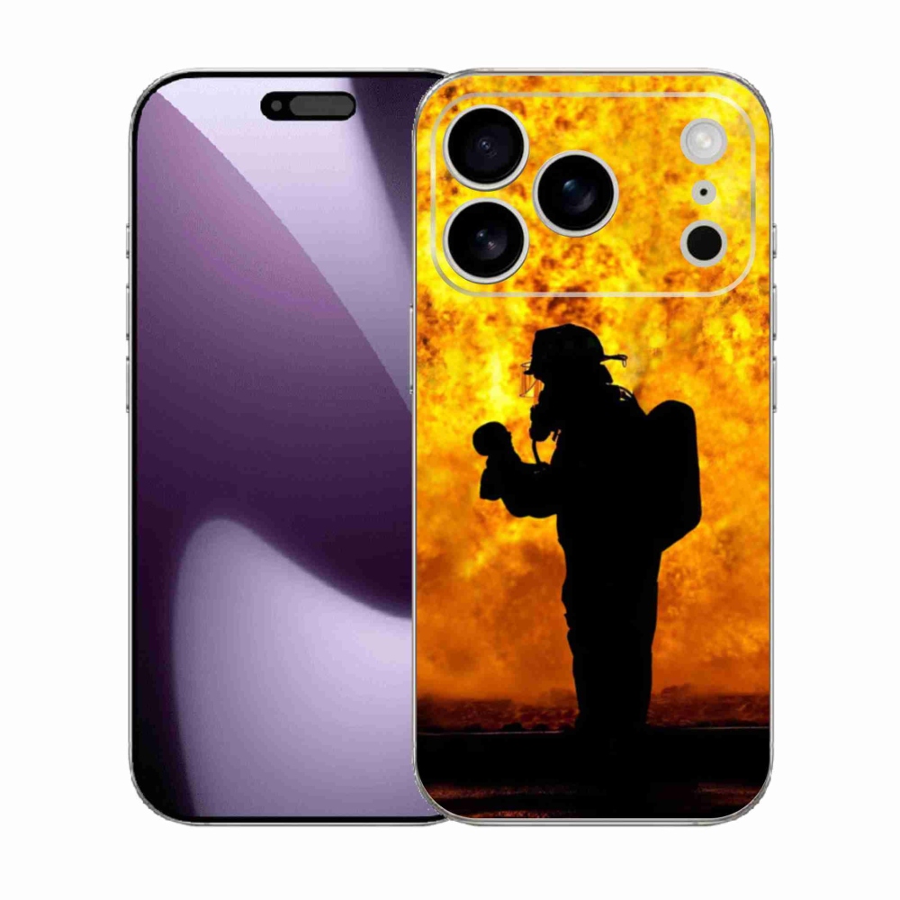 Gelový kryt mmCase na iPhone 17 Pro - hasič