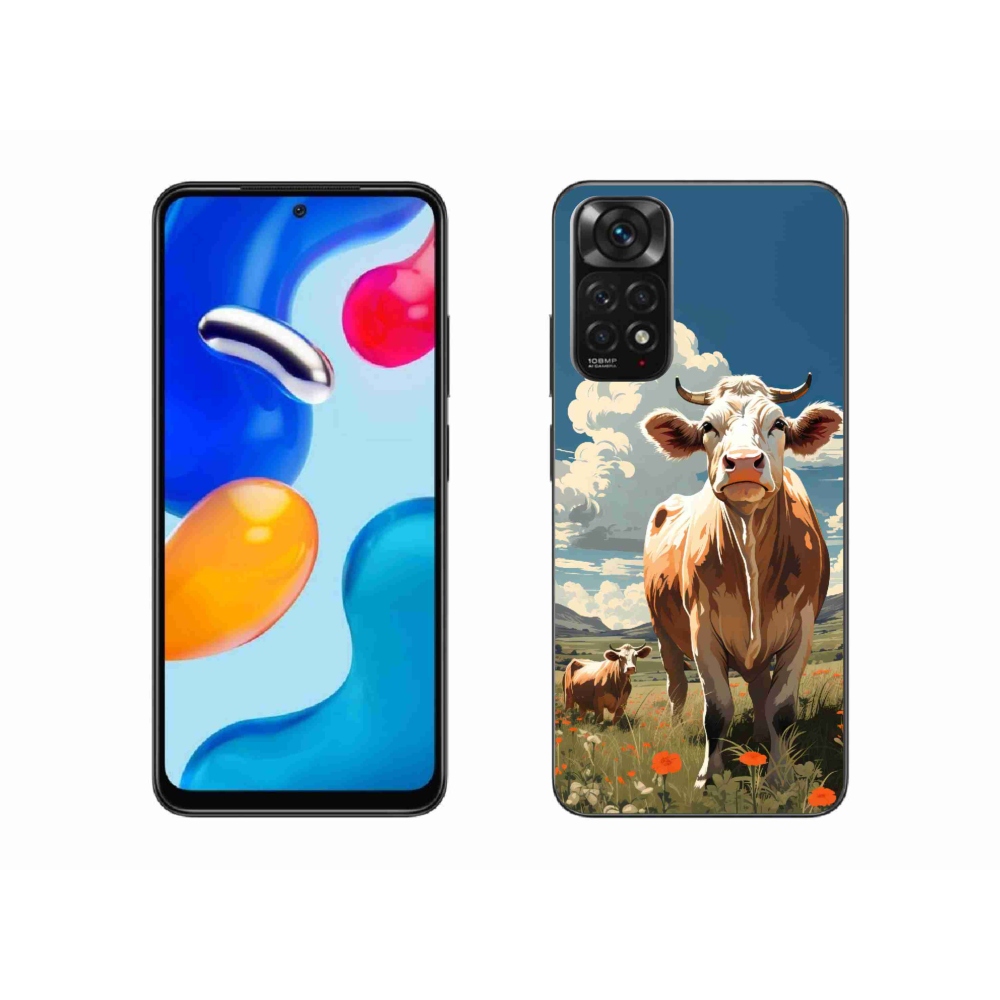 Gelový kryt mmCase na Xiaomi Redmi Note 11S 4G - krávy na louce