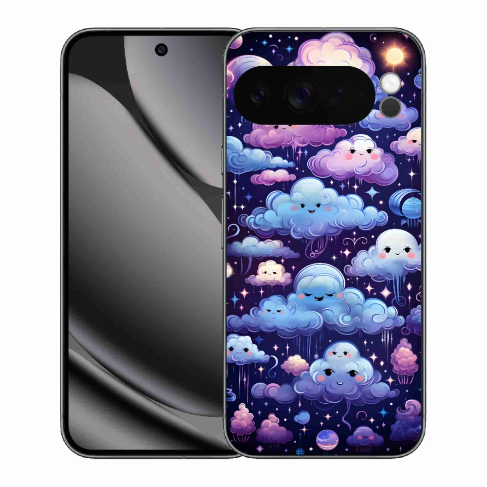 Gelový kryt mmCase na Google Pixel 10 Pro XL - mráčky