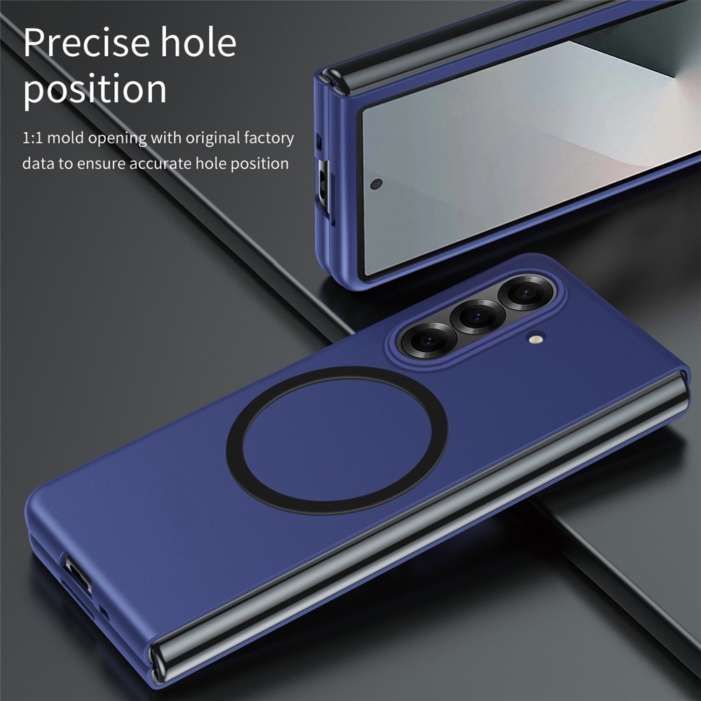Touch matný plastový obal s MagSafe na Samsung Galaxy Z Fold7 5G - modrý