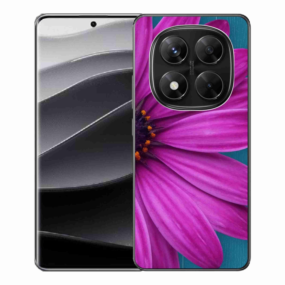 Gelový kryt mmCase na Xiaomi Redmi Note 14 Pro 5G/Poco X7 5G - fialová kopretina