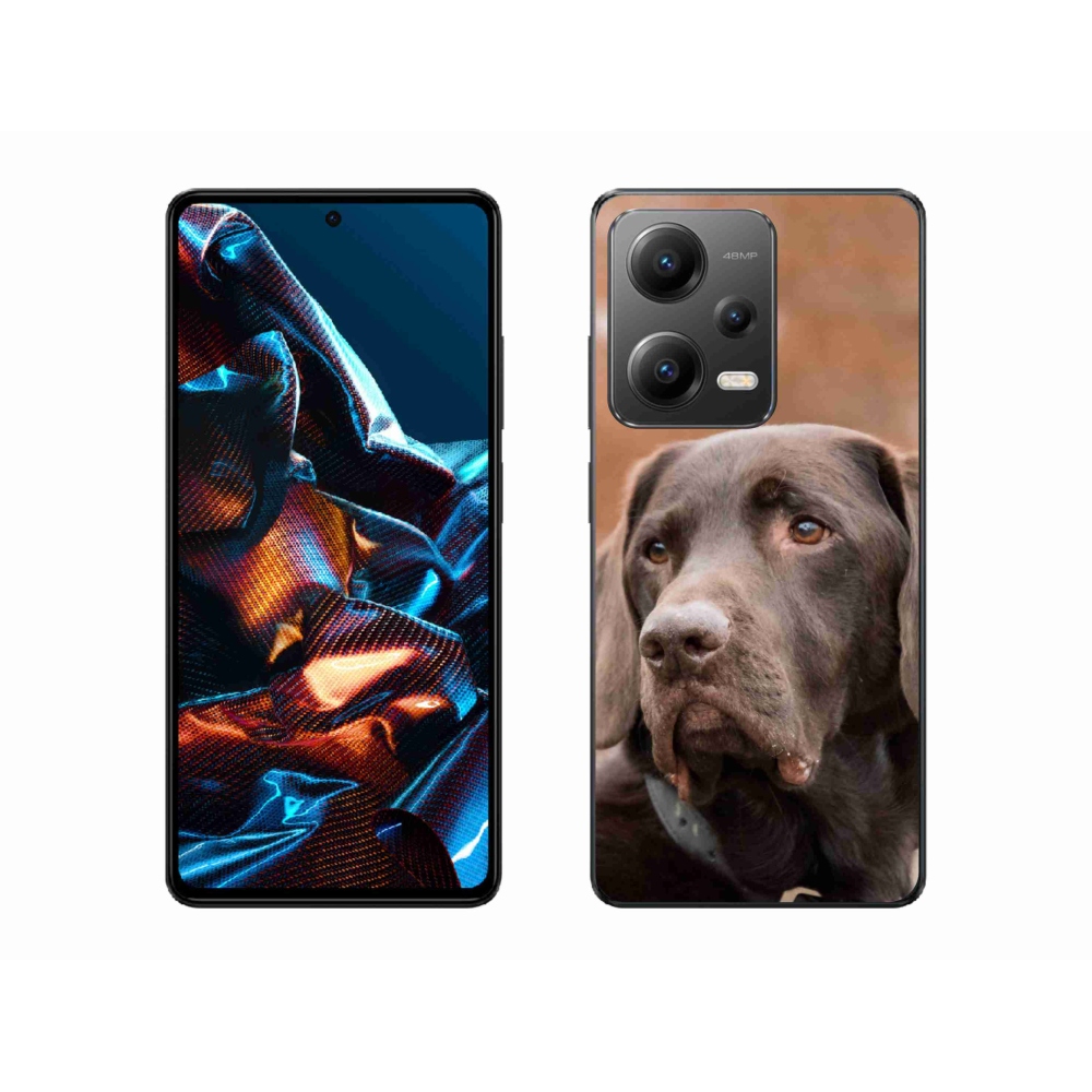 Gelový obal mmCase na mobil Xiaomi Redmi Note 12 Pro 5G - hnědý labrador