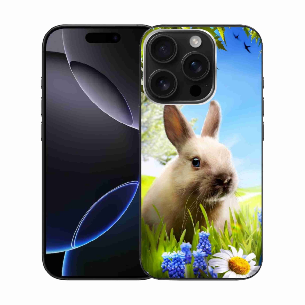 Gelový kryt mmCase na iPhone 16 Pro - zajíček