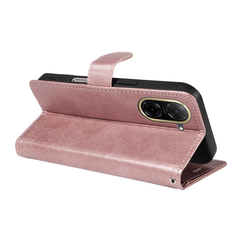 Wallet knížkové pouzdro na Xiaomi Redmi A5 (173.45x79.35x8.45mm) - růžovozlaté