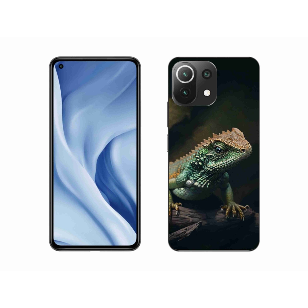 Gelový kryt mmCase na Xiaomi Mi 11 Lite 4G/5G - ještěr