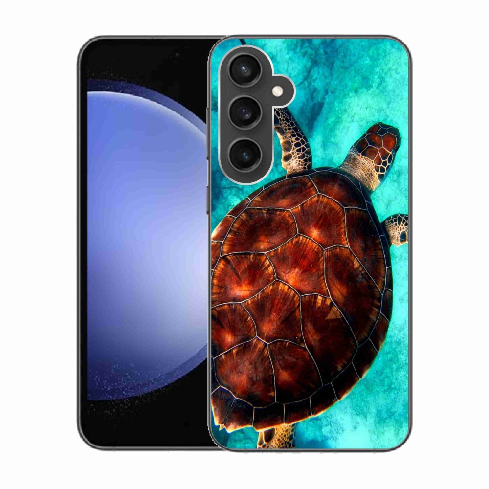 Gelový kryt mmCase na Samsung Galaxy S23 FE - želva
