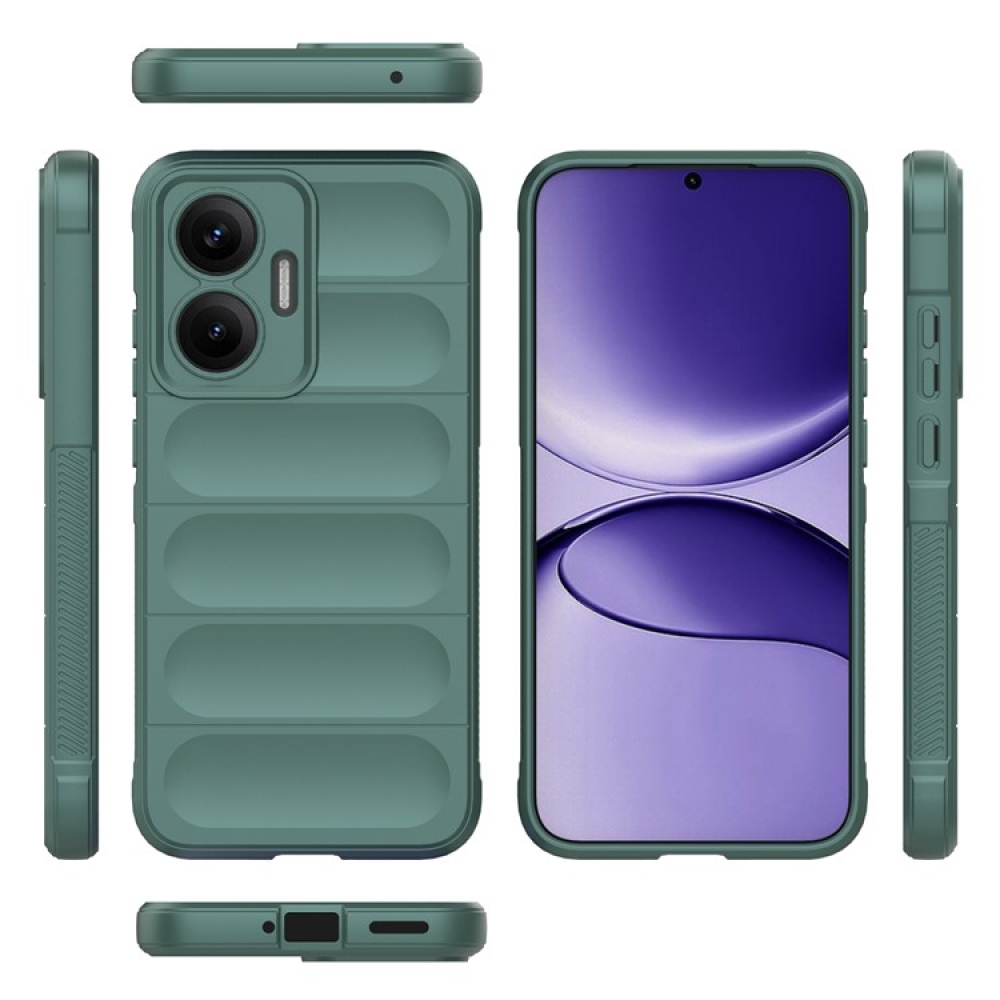 Rugg odolný gelový obal na Xiaomi Poco F7 5G - zelený