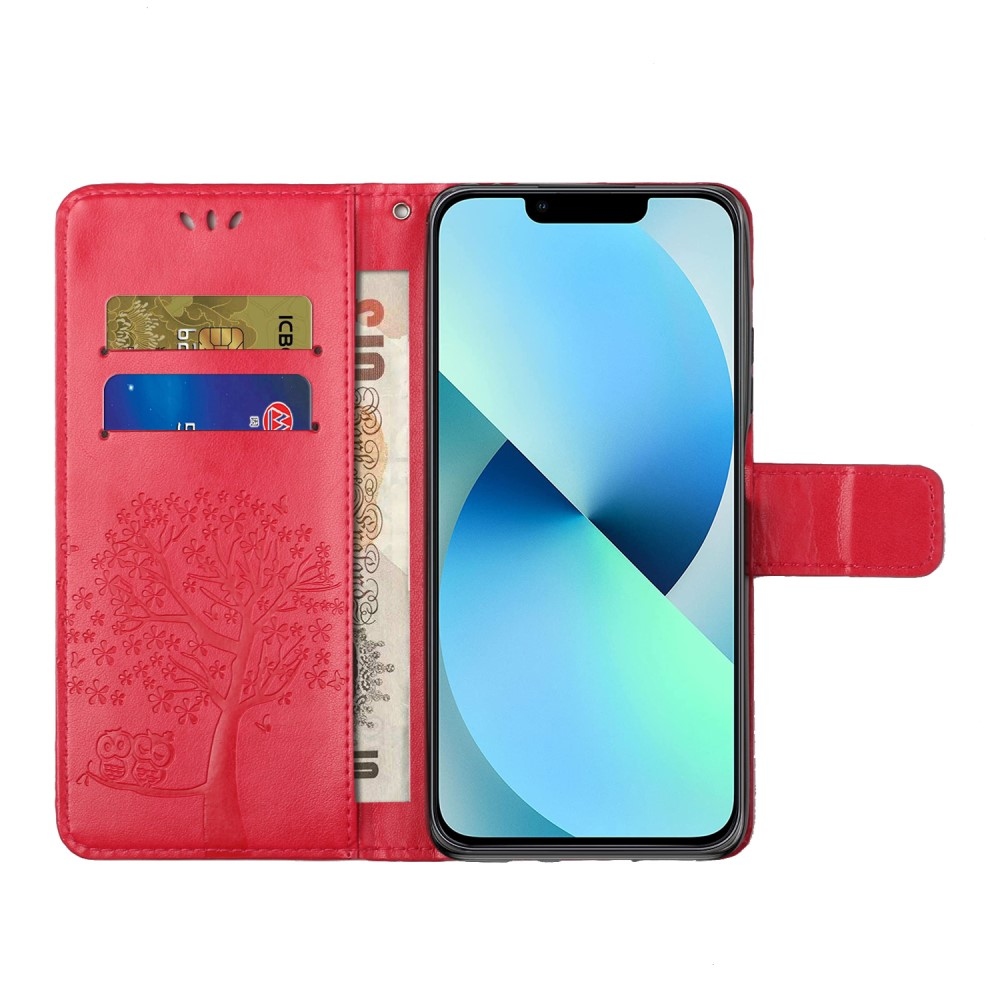 Tree knížkové pouzdro na iPhone 15 Pro Max - červené