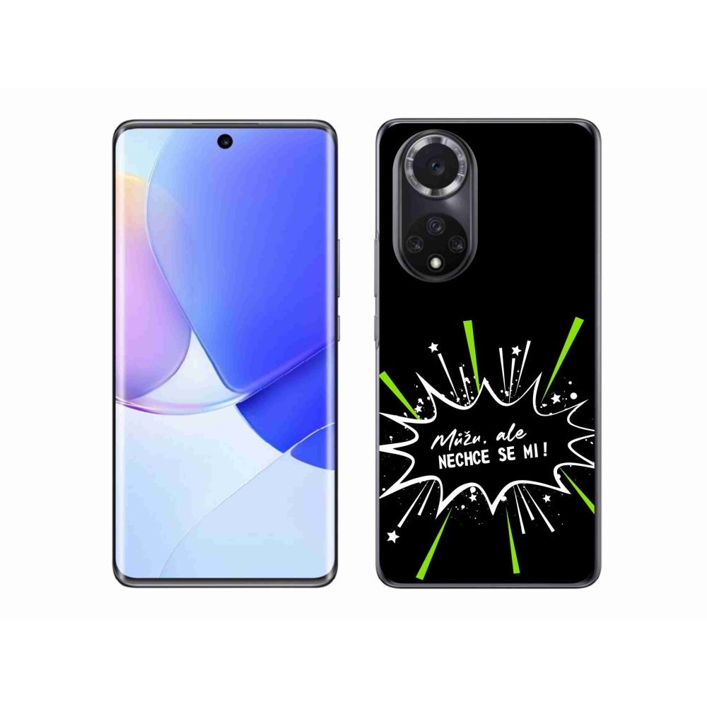 Gelový kryt mmCase na Huawei Nova 9 - vtipný text 11 černé pozadí