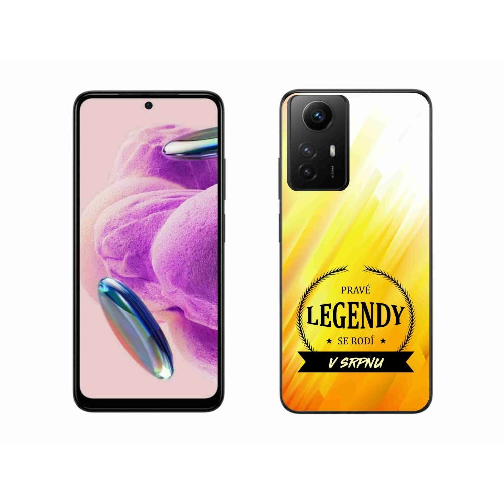 Gelový kryt mmCase na Xiaomi Redmi Note 12S - legendy v srpnu žluté pozadí