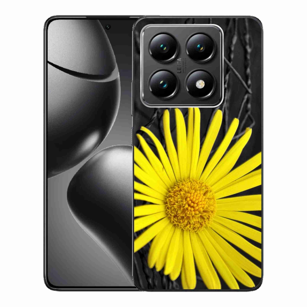 Gelový kryt mmCase na Xiaomi 14T - žlutá květina