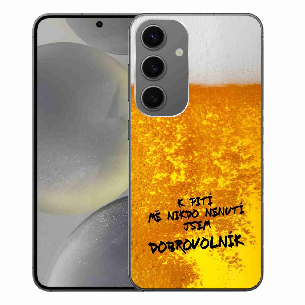 Gelový kryt mmCase na Samsung Galaxy S24+ - pivní motiv 4