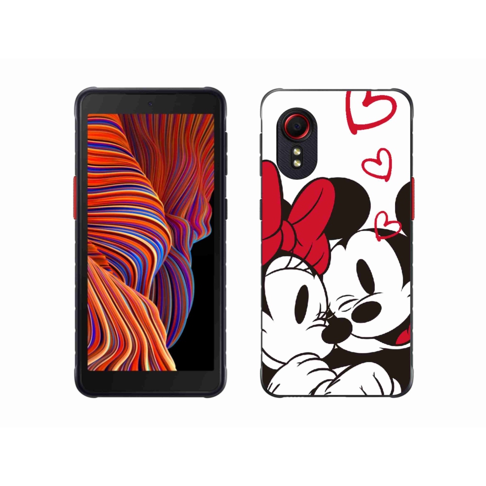 Gelový kryt mmCase na Samsung Galaxy Xcover 5 - minnie a mickey