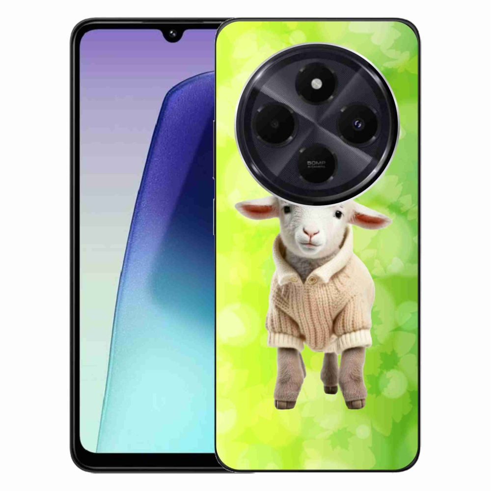 Gelový kryt mmCase na Xiaomi Redmi 14C/Poco C75 - jehně ve svetru