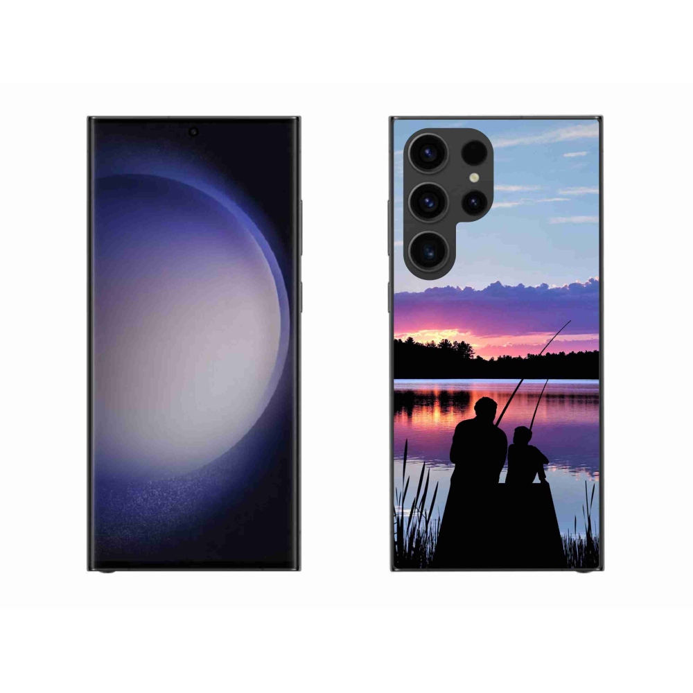 Gelový kryt mmCase na Samsung Galaxy S23 Ultra 5G - rybaření 2