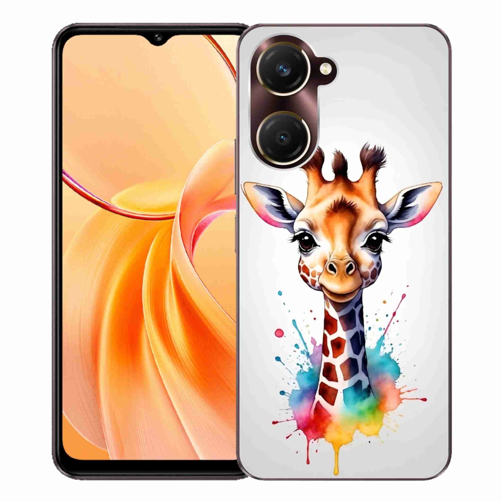 Gelový kryt mmCase na Vivo Y28s 5G - žirafa 1
