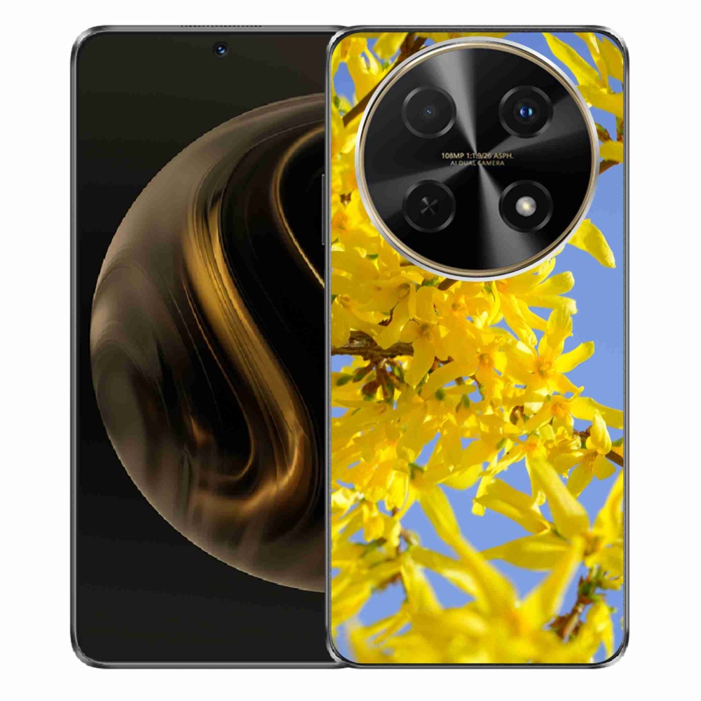 Gelový kryt mmCase na Huawei Nova 12i - žluté květy
