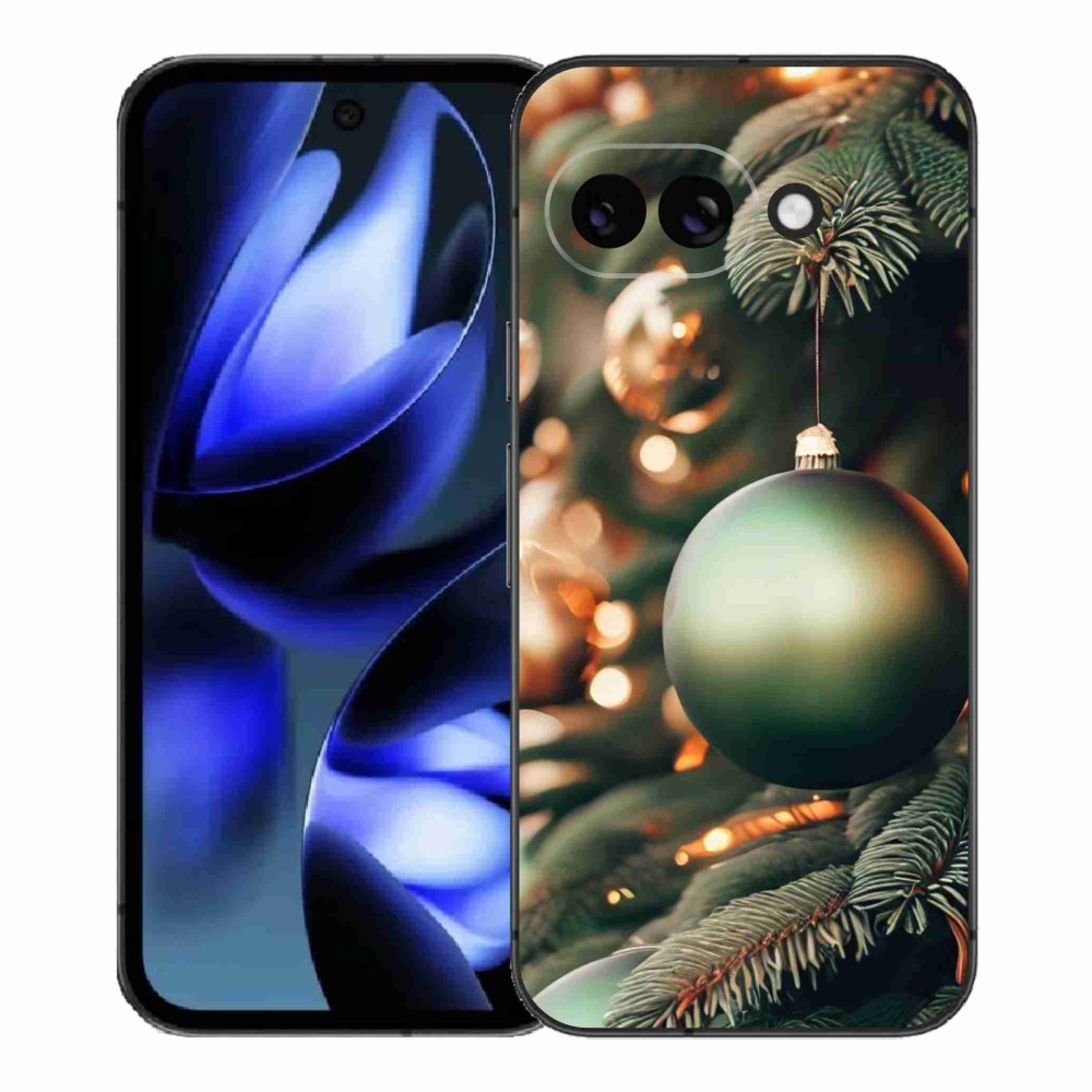Gelový kryt mmCase na Google Pixel 9a - vánoční ozdoby 1