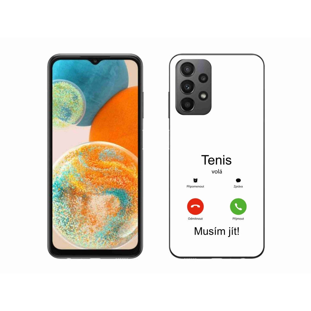Gelový kryt mmCase na Samsung Galaxy A23 4G/5G - tenis volá bílé pozadí
