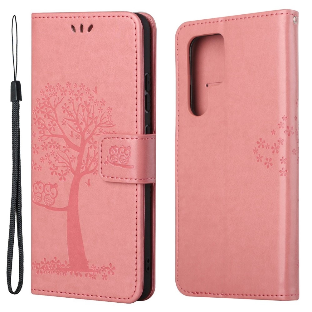 Tree knížkové pouzdro na Samsung Galaxy S24 Ultra - růžové
