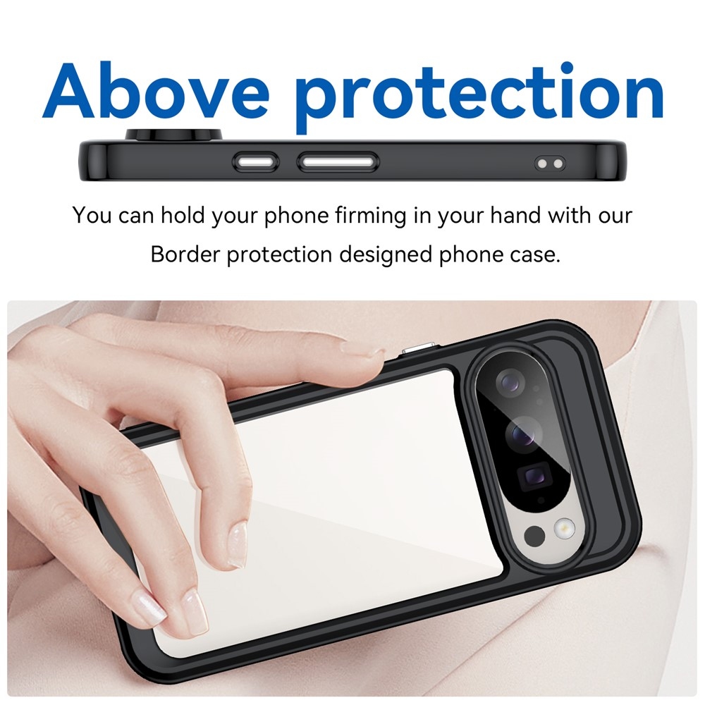 Gelový obal s pevnými zády na Google Pixel 10 Pro/Pixel 10 - černý