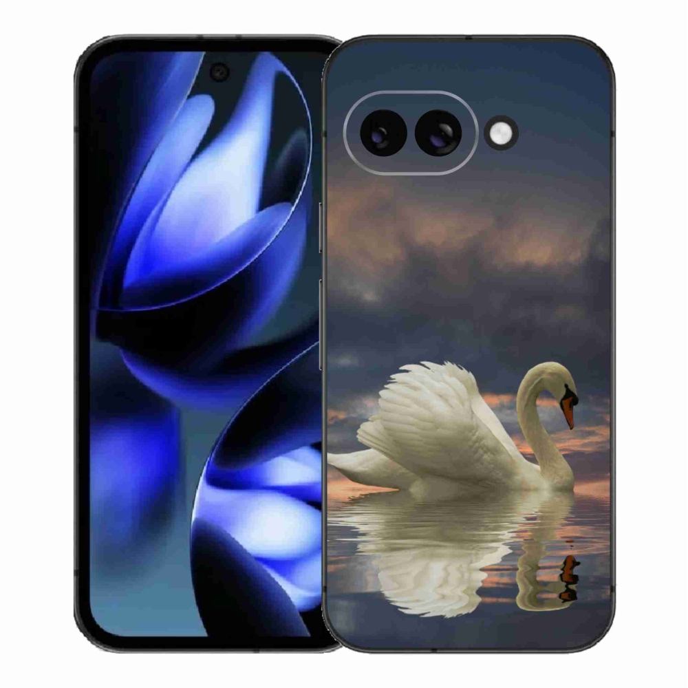 Gelový kryt mmCase na Google Pixel 9a - labuť