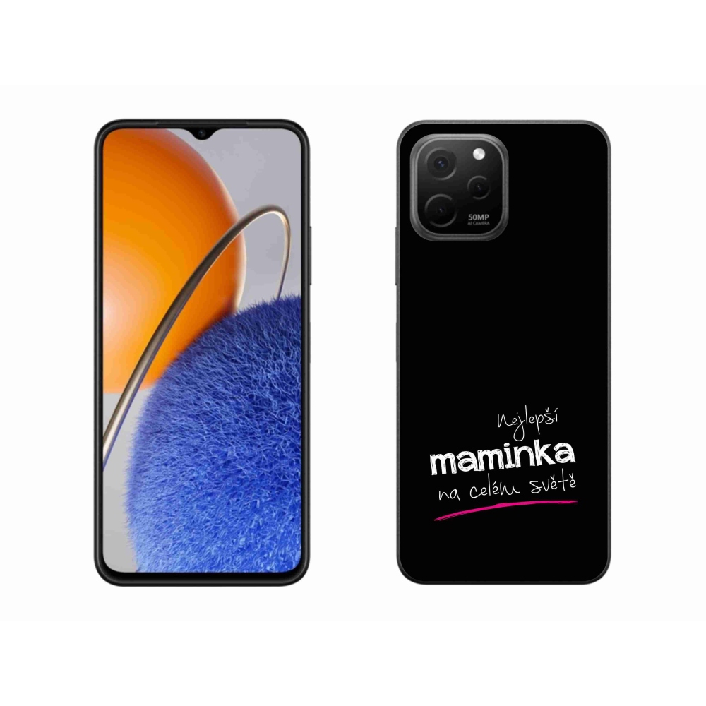 Gelový kryt mmCase na Huawei Nova Y61 - nejlepší maminka 4 černé pozadí