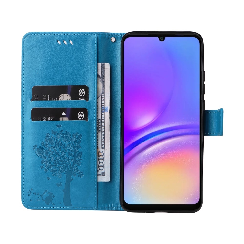 Trees knížkové pouzdro na Samsung Galaxy A06 4G - modré