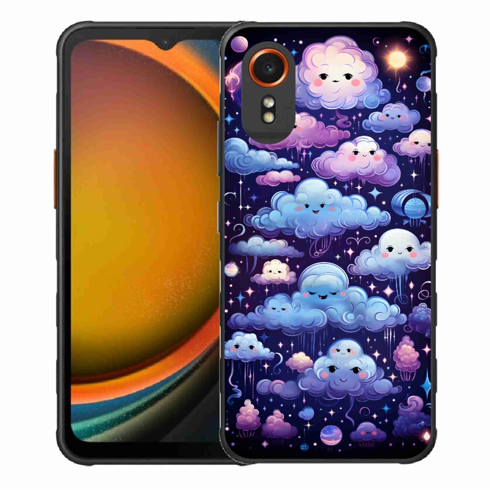 Gelový kryt mmCase na Samsung Galaxy Xcover 7 - mráčky