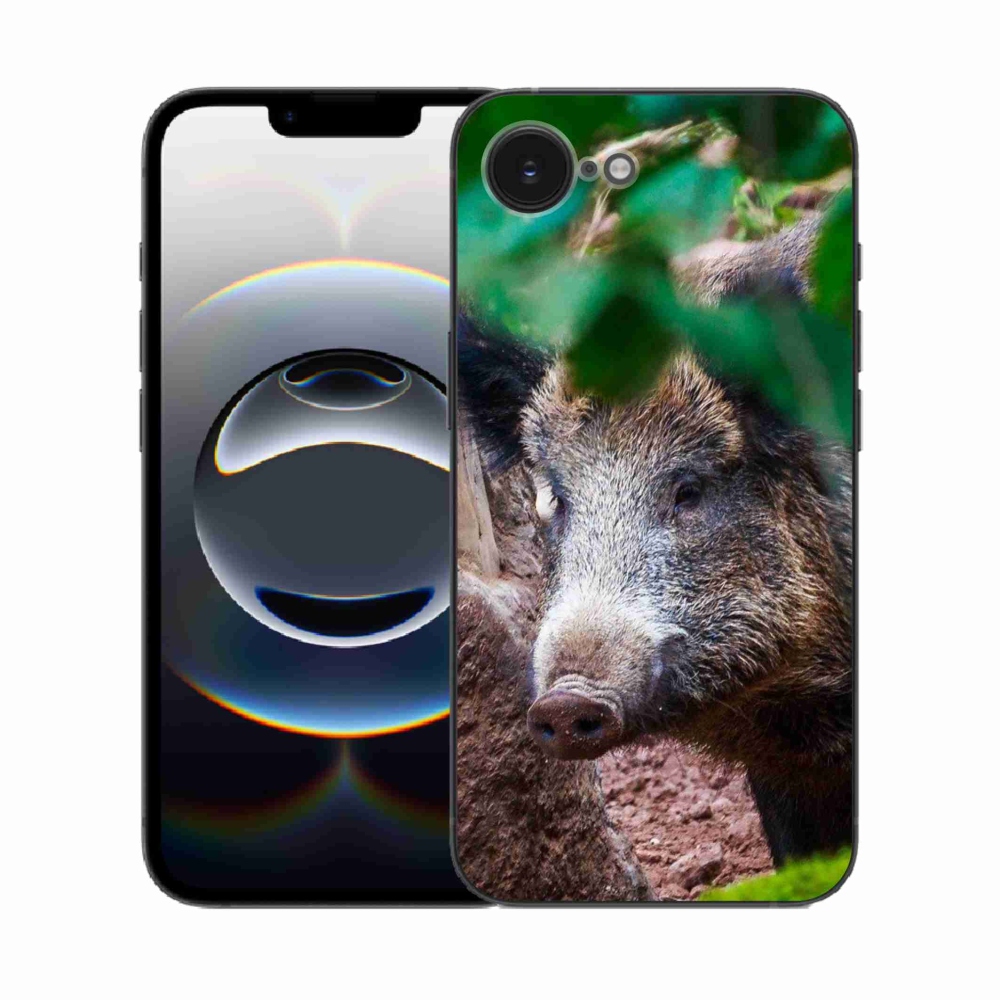 Gelový kryt mmCase na iPhone 16e - divoké prase