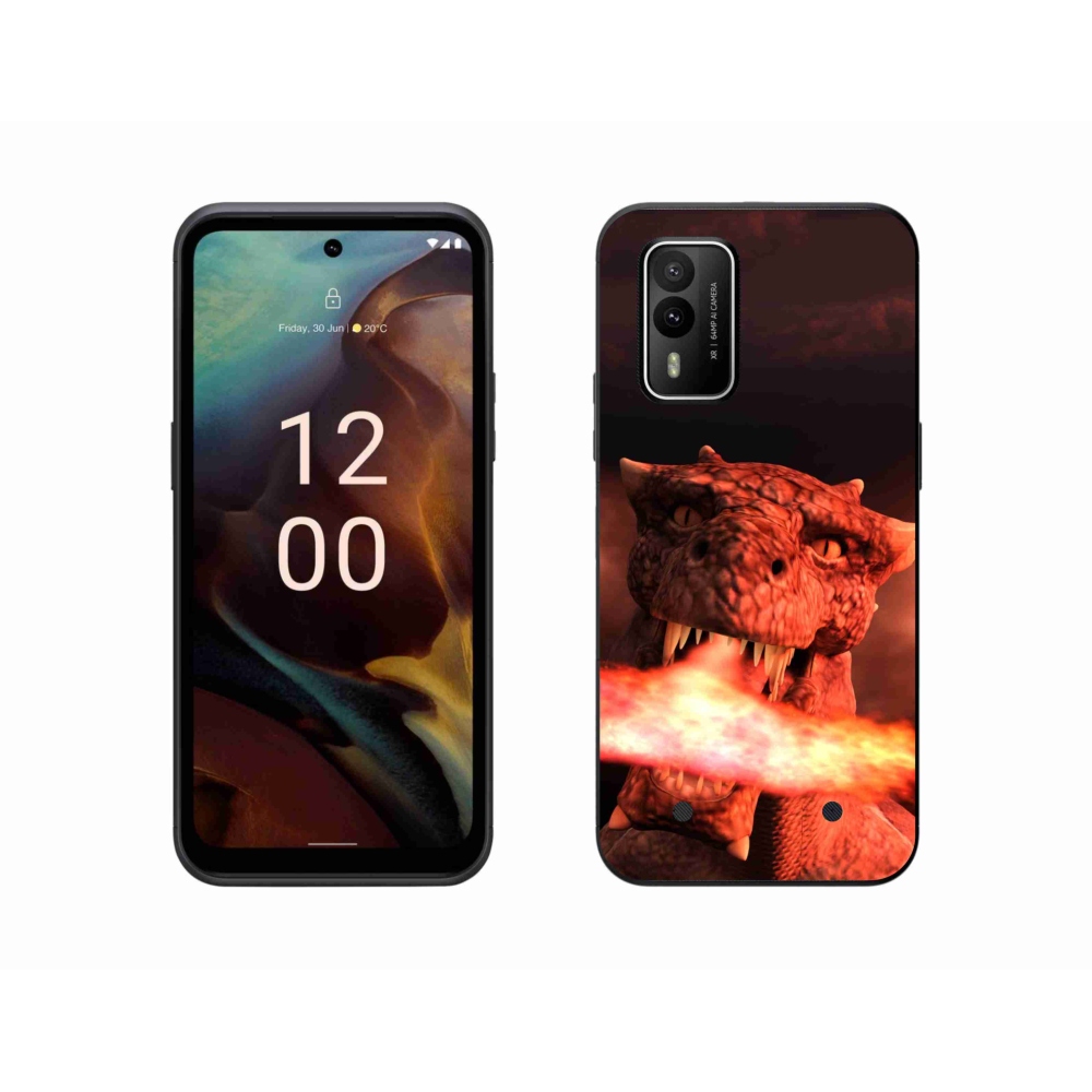 Gelový kryt mmCase na Nokia XR21 - drak
